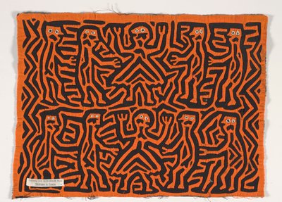 Shirt Panel (mola), cca 1950 (aplikovaná bavlna) od Kuna Indian Culture