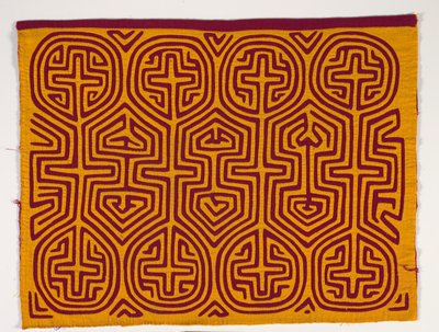 Shirt Panel (mola), cca 1950 (aplikovaná bavlna) od Kuna Indian Culture