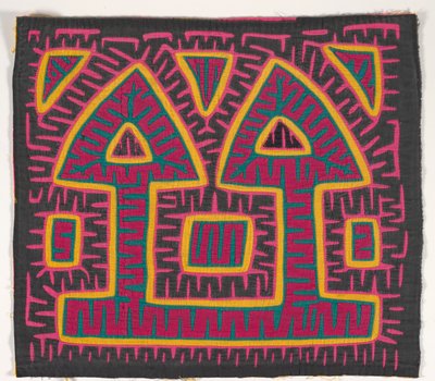 Panel košile (mola) (aplikovaná bavlna) od Kuna Indian Culture