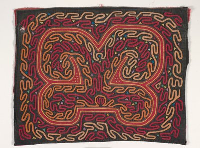 Panel košile (mola) (aplikovaná bavlna) od Kuna Indian Culture