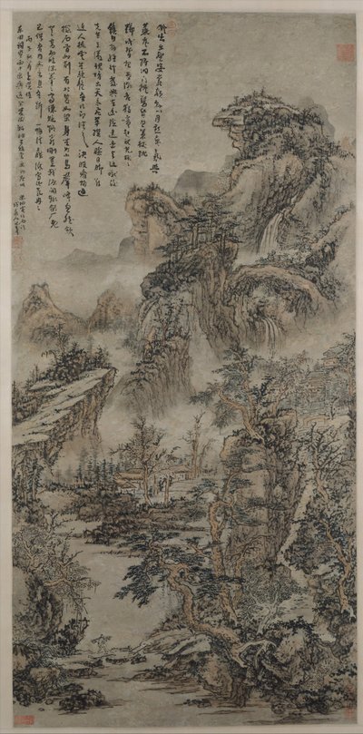 Zalesněné hory za soumraku z roku 1666. od Kuncan