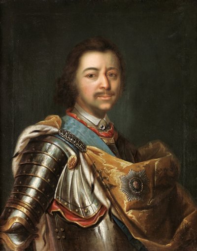 Portrét císaře Petra I. Velikého 1672-1725 od Kupecky