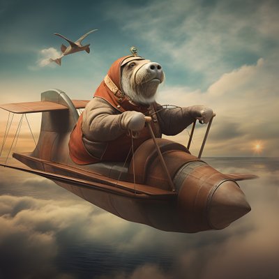 Mrož létá letadlem 1 od Kurt Heppke