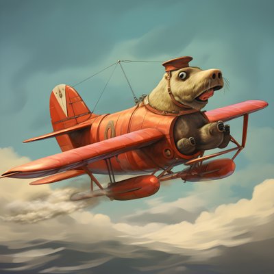 Mrož létá letadlem 2 od Kurt Heppke