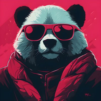 Panda s brýlemi 3 od Kurt Heppke