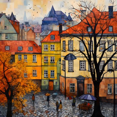 Praha Haeuser 3 od Kurt Heppke