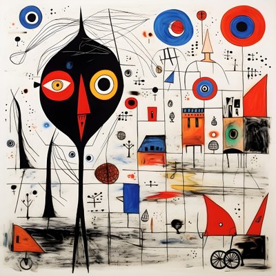 Surrealistické ilustrace Joan Miró. 2 od Kurt Heppke