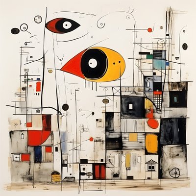 Surrealistické ilustrace Joan Miró. 3 od Kurt Heppke