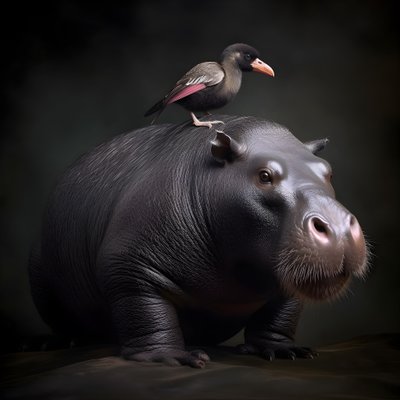 Kapybara smíchaná s gorilou stříbrnohřbetou 1 od Kurt Heppke