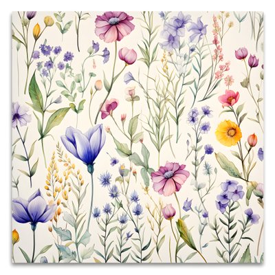 aquarell boho květinové květy 4 od Kurt Heppke