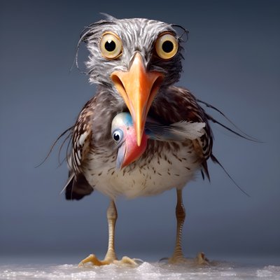 Sandpiper drží rybu 2 od Kurt Heppke