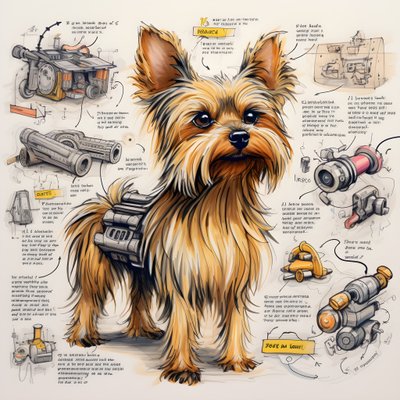 vysvětlení pro mechanického psa Yorkie 3 od Kurt Heppke
