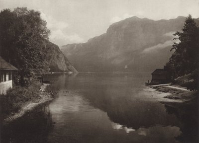 Altausseer See (černobílá fotografie) od Kurt Hielscher