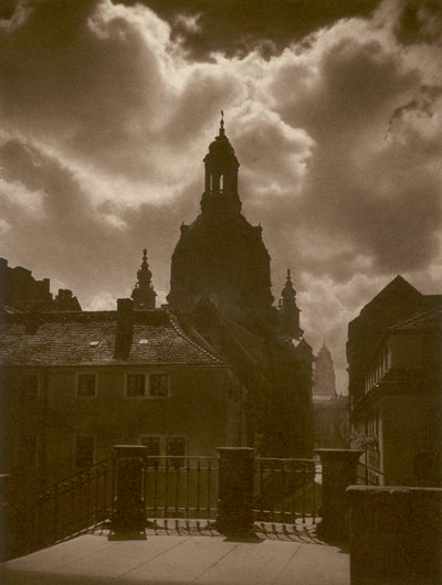 Drážďany, Frauenkirche (černobílé foto) od Kurt Hielscher