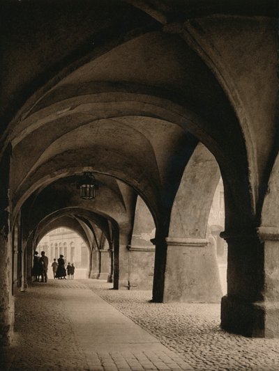 Goritz - Arkády na náměstí, 1931 od Kurt Hielscher