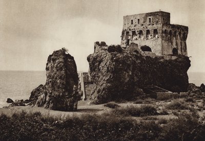 Itálie: Castello Praia a Mare, Kalábrie (černobílá fotografie) od Kurt Hielscher