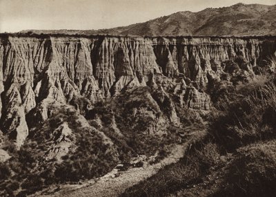 Itálie: Diamante, Calabria, Erosioni (černobílá fotografie) od Kurt Hielscher