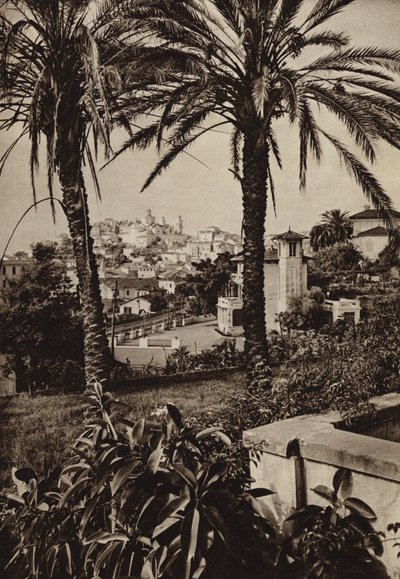Itálie: Porto Maurizio, Riviera (č/b foto) od Kurt Hielscher
