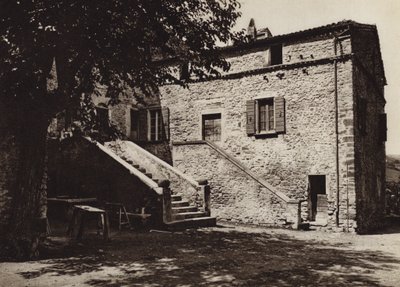 Itálie: Predappio, rodiště Duce (černobílá fotografie) od Kurt Hielscher