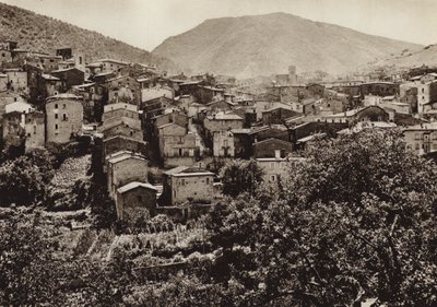 Itálie: Scanno, Abruzzi (černobílá fotografie) od Kurt Hielscher