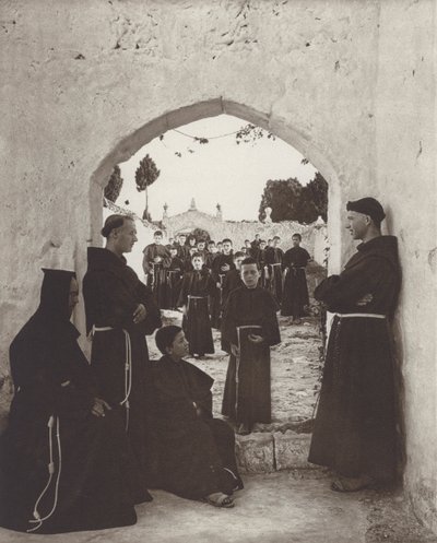 Španělsko: V klášterní škole (č/b foto) od Kurt Hielscher