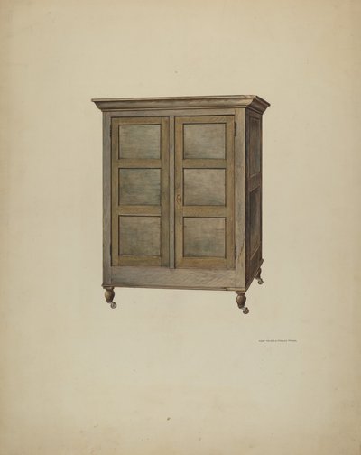 Kabinet, c. 1940. od Kurt Melzer