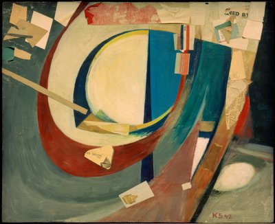 Obrázek abstrakt Skoyen II od Kurt Schwitters