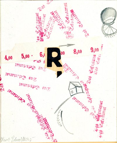 Das Sekretariat (Sekretariát) Kombinovaná média od Kurta Schwitterse (1887-1948) (např. vše) Londýn 20. století, Lord Gallery od Kurt Schwitters