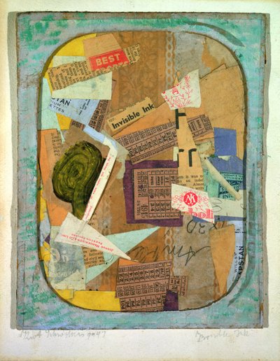 Neviditelný inkoust, 1947 od Kurt Schwitters