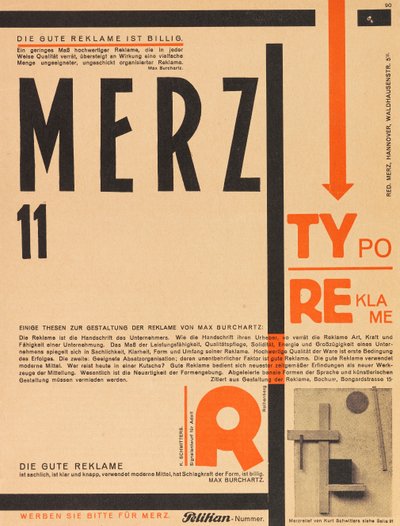 Merz 11. Typoreklame, 1924. od Kurt Schwitters