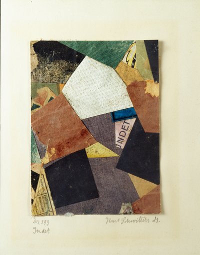 Merz 293 Collage od Kurta Schwitterse (1887-1948) 1921 Soukromá sbírka od Kurt Schwitters