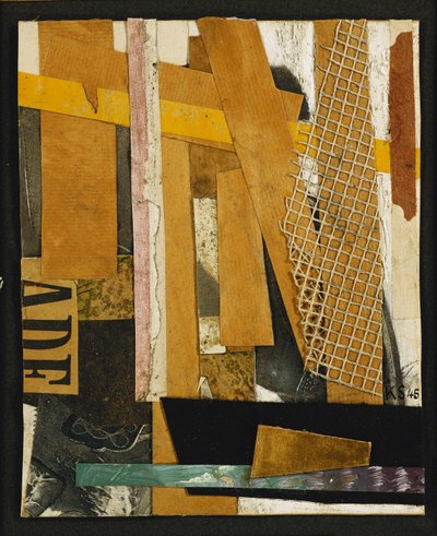 Merzův obrázek; Merzbild, 1945 od Kurt Schwitters