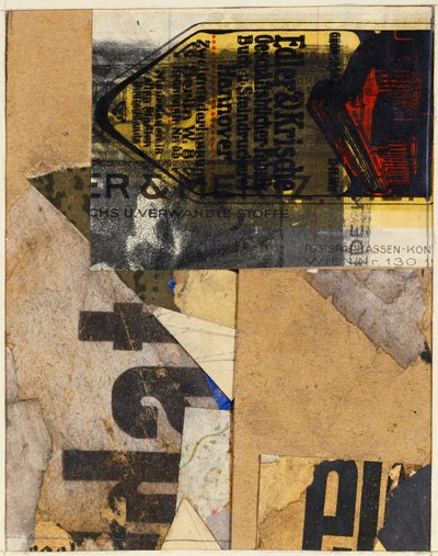 Merzbild, 1922 od Kurt Schwitters