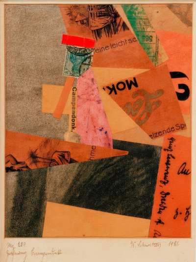 Mz 259 kresba Campendonk od Kurt Schwitters