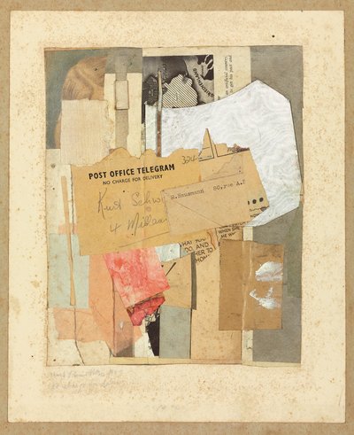 Bez poplatku za doručení, 1947 od Kurt Schwitters
