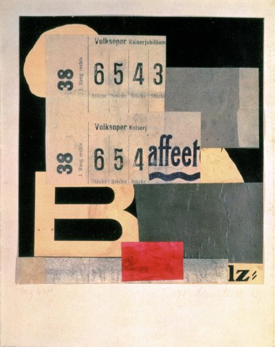 Neznámý obrázek od Kurt Schwitters