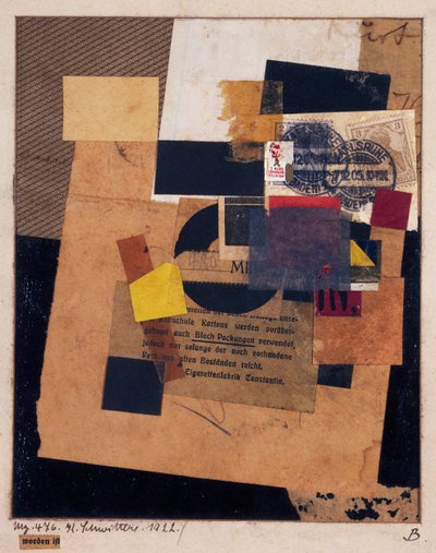 "Worden is" 1922 (koláž) od Kurt Schwitters