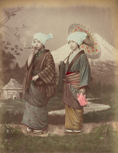 Japonští cestovatelé od Kusakabe Kimbei