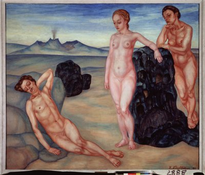 Sen. Malba Kuzmy Sergejeviče Petrova Vodkina (Petrov-Vodkin) (Kouzma Petrov Vodkin) (Petrov-Vodkin) (1878-1939), olej na plátně od Kuzma Sergeevich Petrov Vodkin