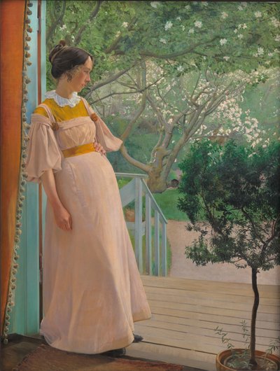 Ve francouzských Windows. Umělcova žena od Laurits Andersen Ring
