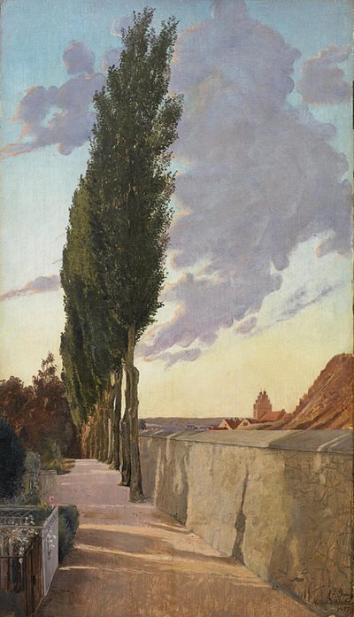 Krajina s topoly. září večer od Laurits Andersen Ring