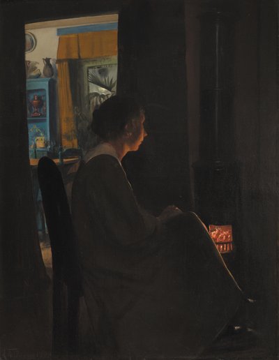 Soumrak. Umělcova žena od Laurits Andersen Ring