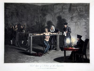 „Třetí stupeň mučení inkvizice“, 1813. od LC Stadler