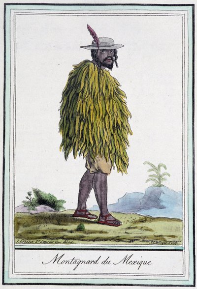Montagnard of Mexico - v „“Encyklopedie cest”” od J. Grasset St Sauveur, ed. Paříž od L.F. Labrousse