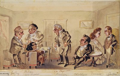 První dějství "La Cagnotte" od Eugena Labiche (1815-88) 1864 od L Heritier