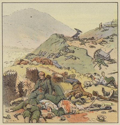 Plátek opuštěný Rusy, Liao-jang od L. Malespine