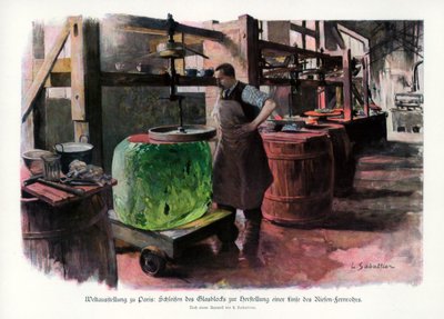Výroba čoček, světová výstava v Paříži, 1889, 1900. od L Sabattier
