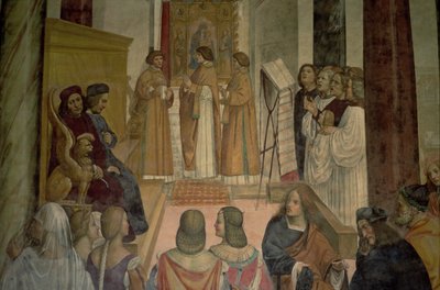 Sborová scéna ze života sv. Benedikta od L. Signorelli