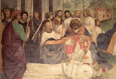 Smrt sv. Benedikta, ze života sv. Benedikta od L. Signorelli