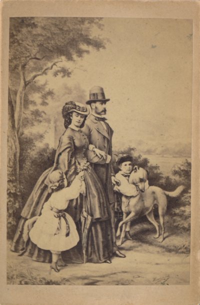František Josef I. a Alžběta Rakouská a jejich císařská rodina (ilustrační foto) od L. T. Neumann
